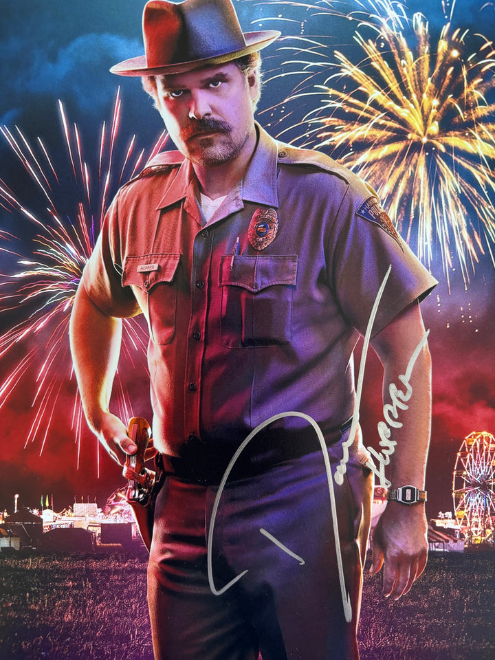 David Harbour signed Autograph 8x10 Stranger Things, Hellboy, Marvel
