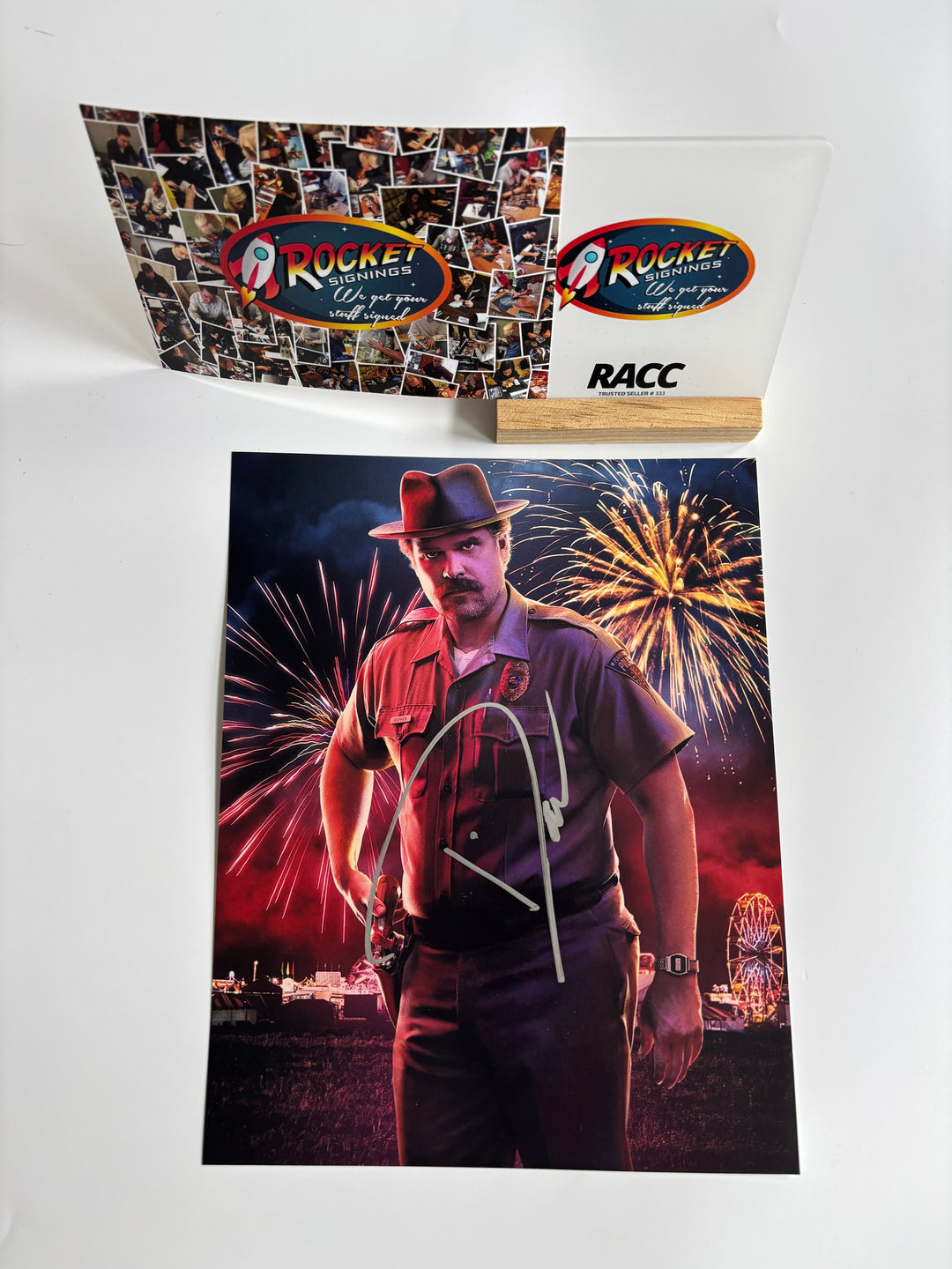 David Harbour signed Autograph 8x10 Stranger Things