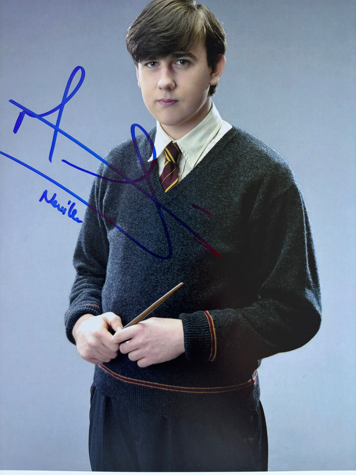 Matthew Lewis signed Autograph 8x10 Harry Potter