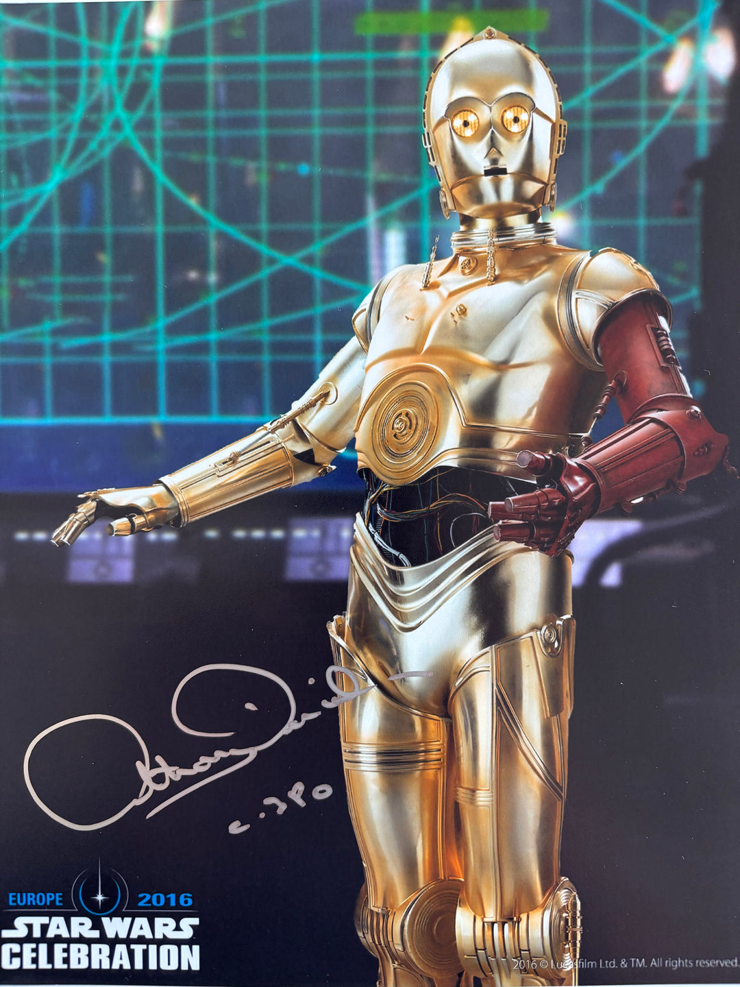Anthony Daniels signed Autograph 8x10 Star Wars