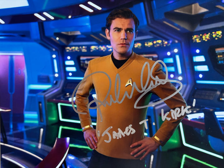 Paul Wesley signed Autograph 8x10 Vampire Diaries, Star Trek