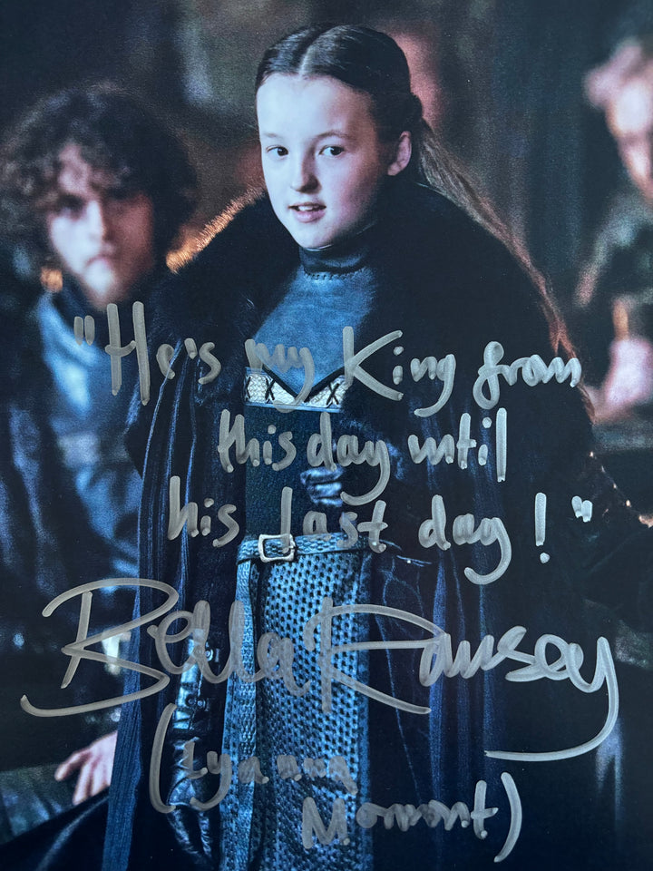 Bella Ramsey signed Autograph 8x10 Game of Thrones