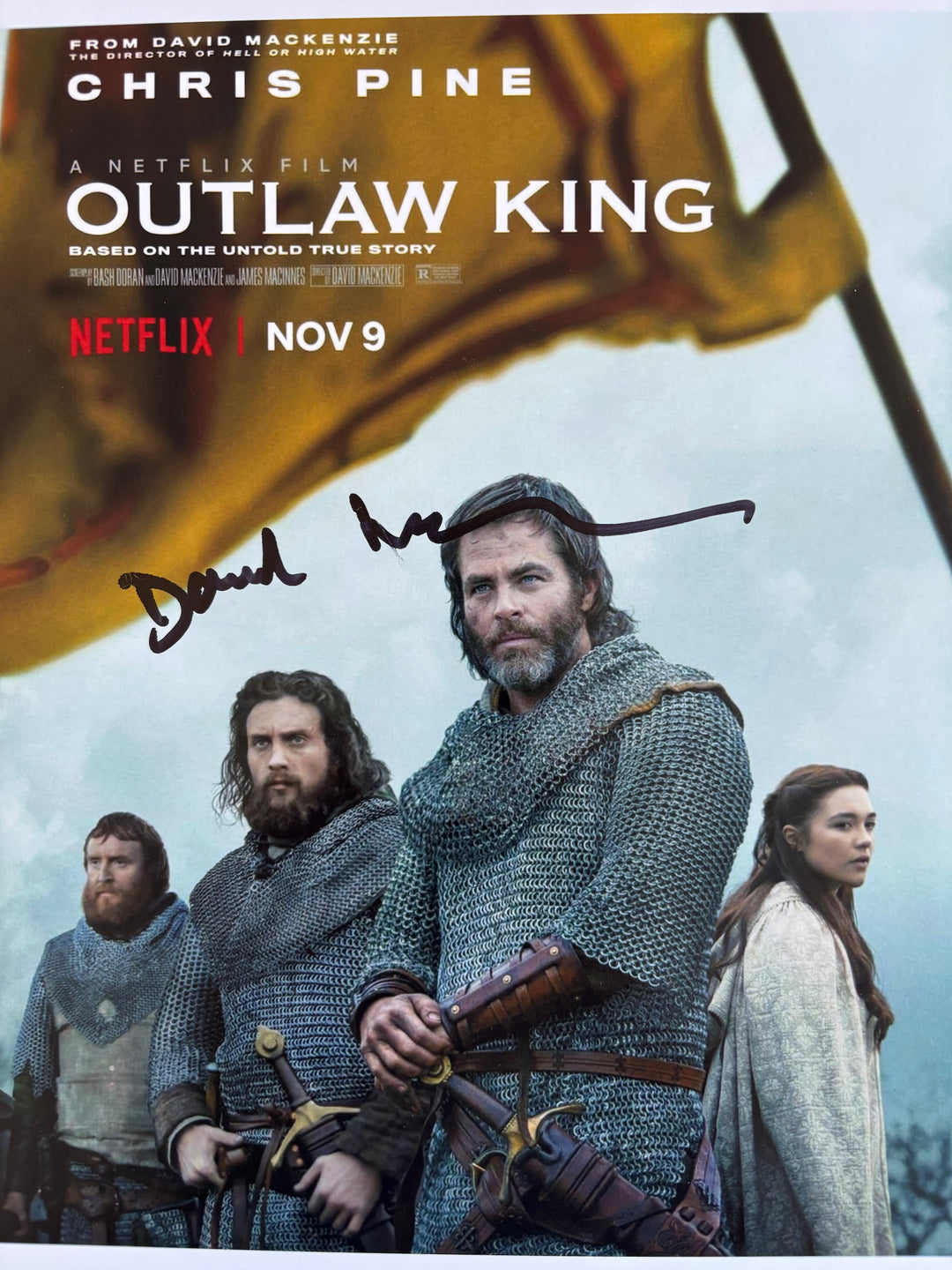 David Mackenzie signed Autograph 8x10 Outlaw Kings, Hell or High Water