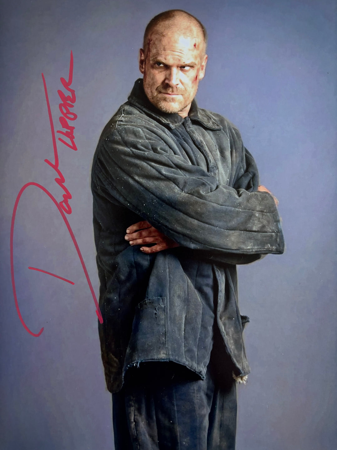 David Harbour signed Autograph 8x10 Stranger Things, Hellboy, Marvel