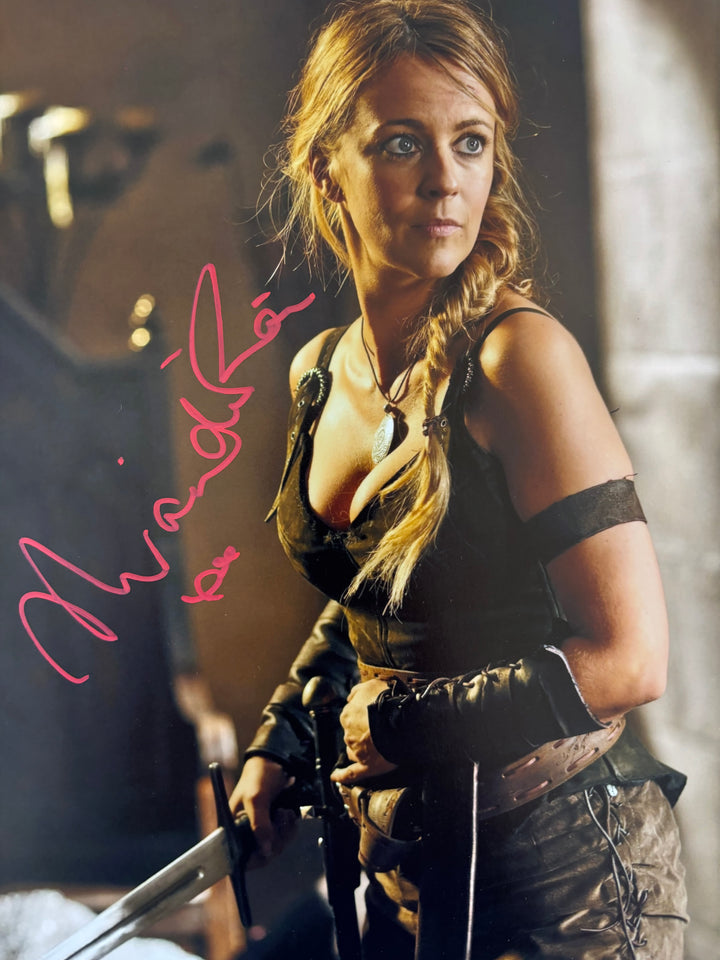 Miranda Raison signed Autograph 8x10 Merlin, Doctor Who, Sister Boniface
