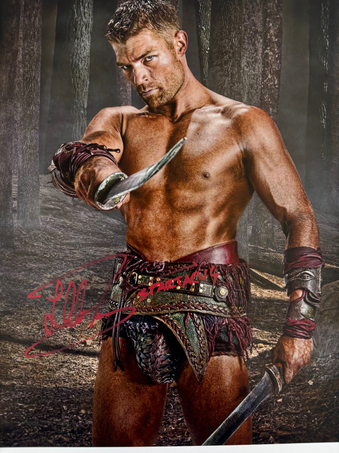 Liam McIntyre signed Autograph 8x10 Spartacus