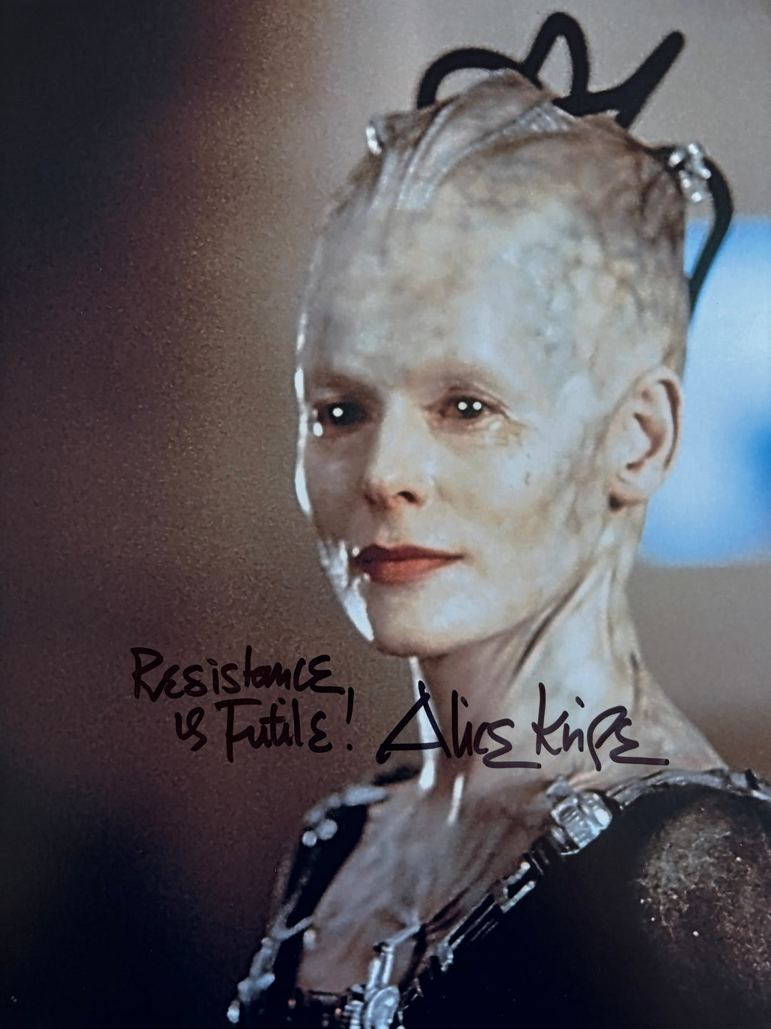 Alice Krige signed Autograph 8x10 Star Trek
