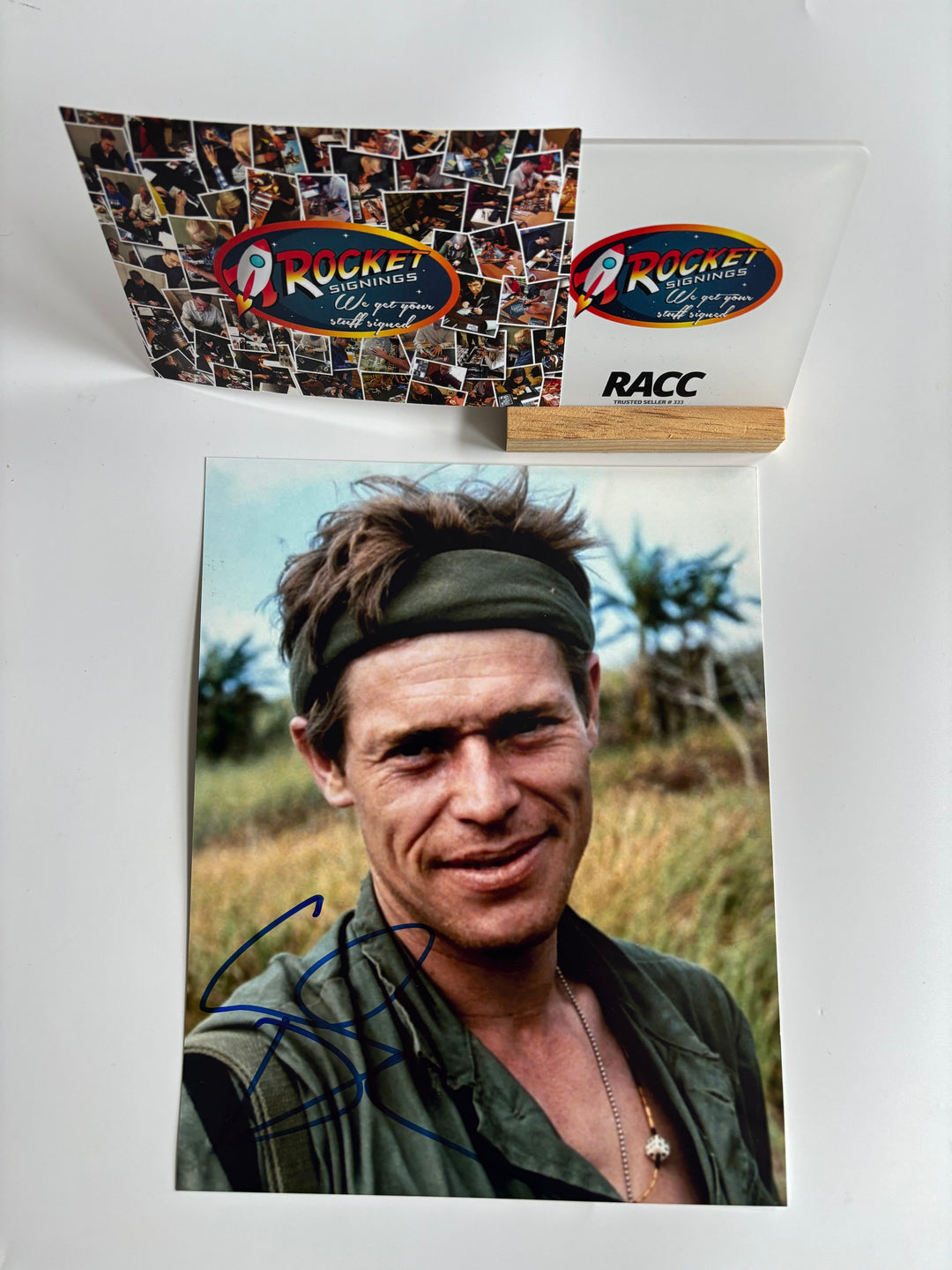 Willem Dafoe signed Autograph 8x10 Platoon