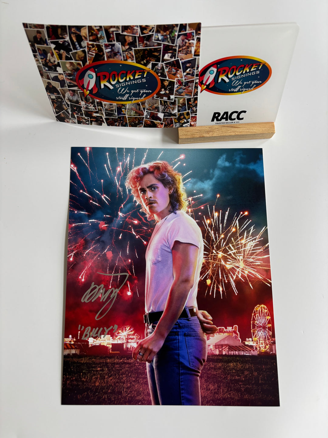 Dacre Montgomery signed Autograph 8x10 Stranger Things
