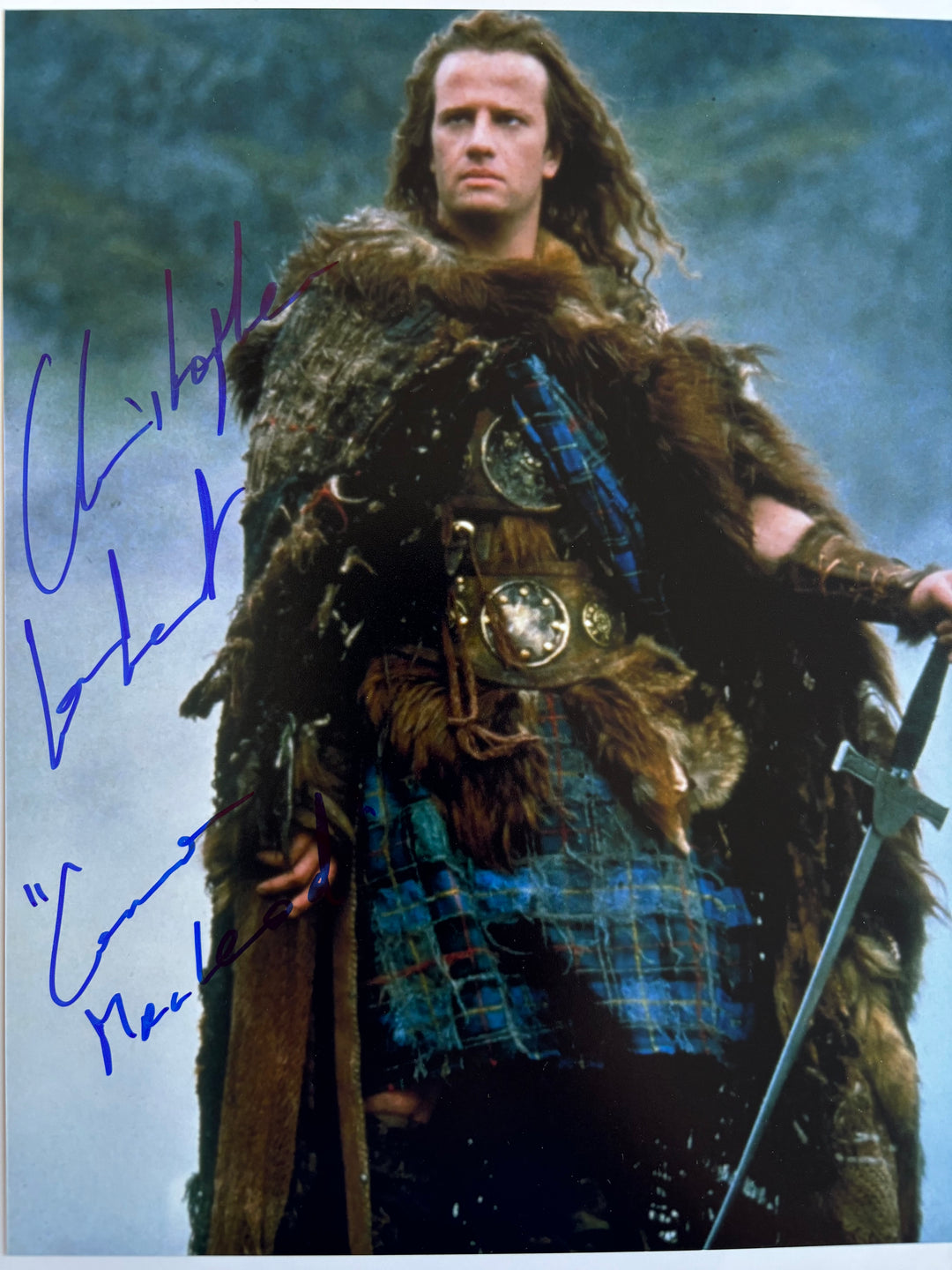 Christopher Lambert signed Autograph 8x10 Highlander