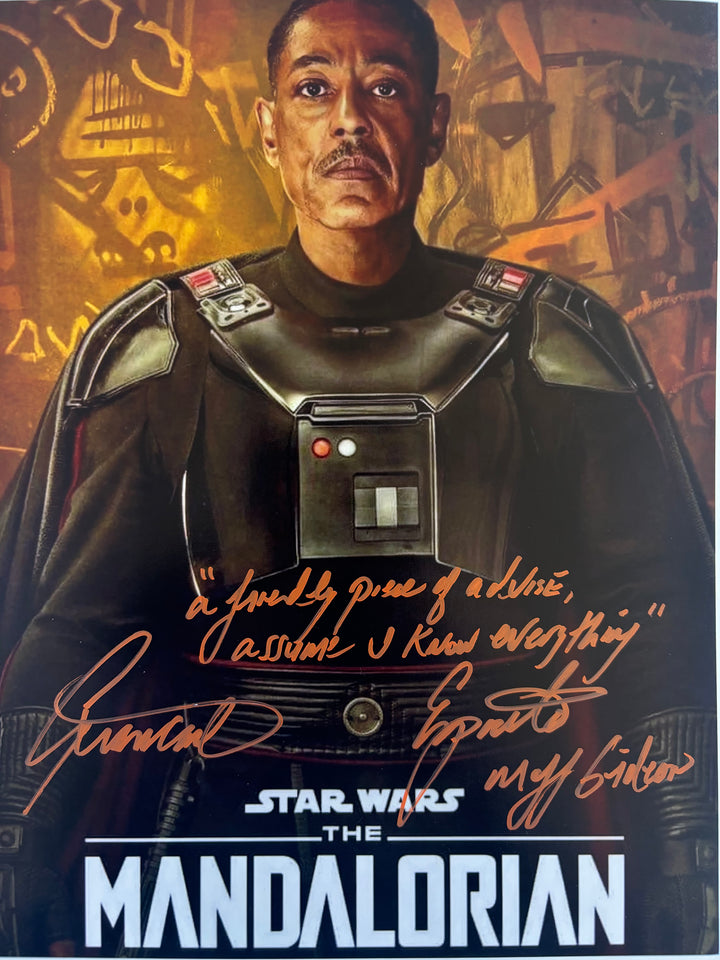 Giancarlo Esposito signed Autograph 8x10 Star Wars: Mandalorian, Breaking Bad
