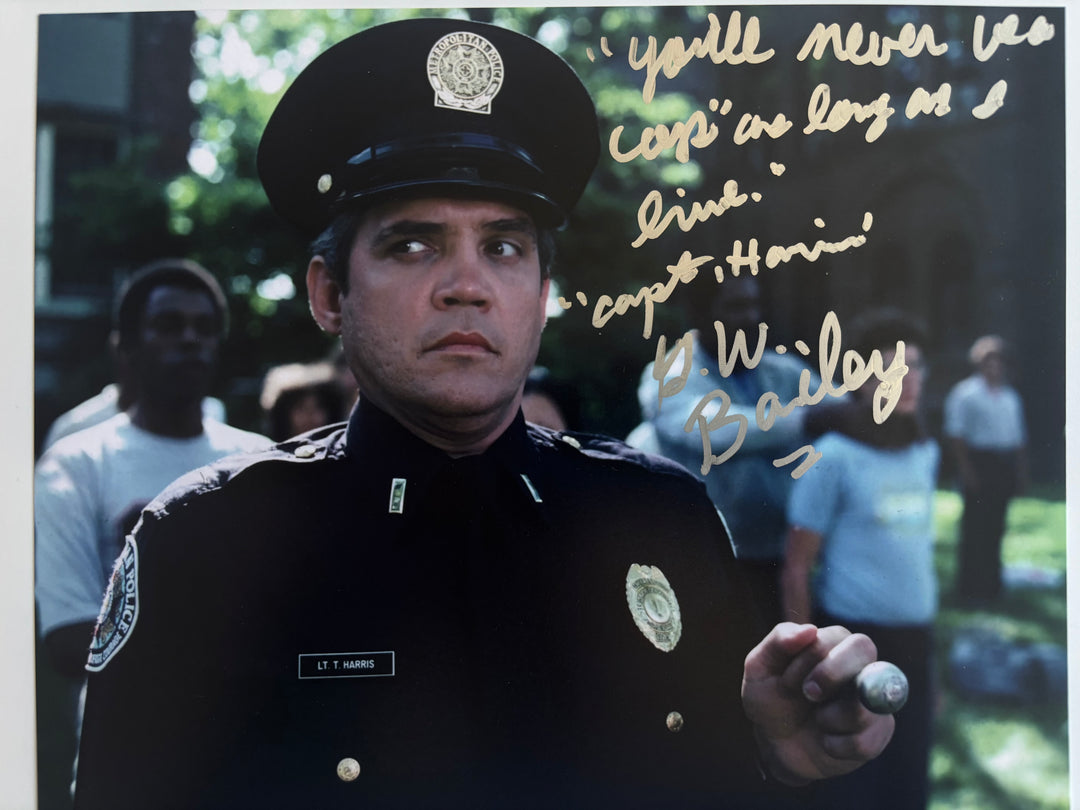 G. W. Bailey signed Autograph 8x10 Police Academy