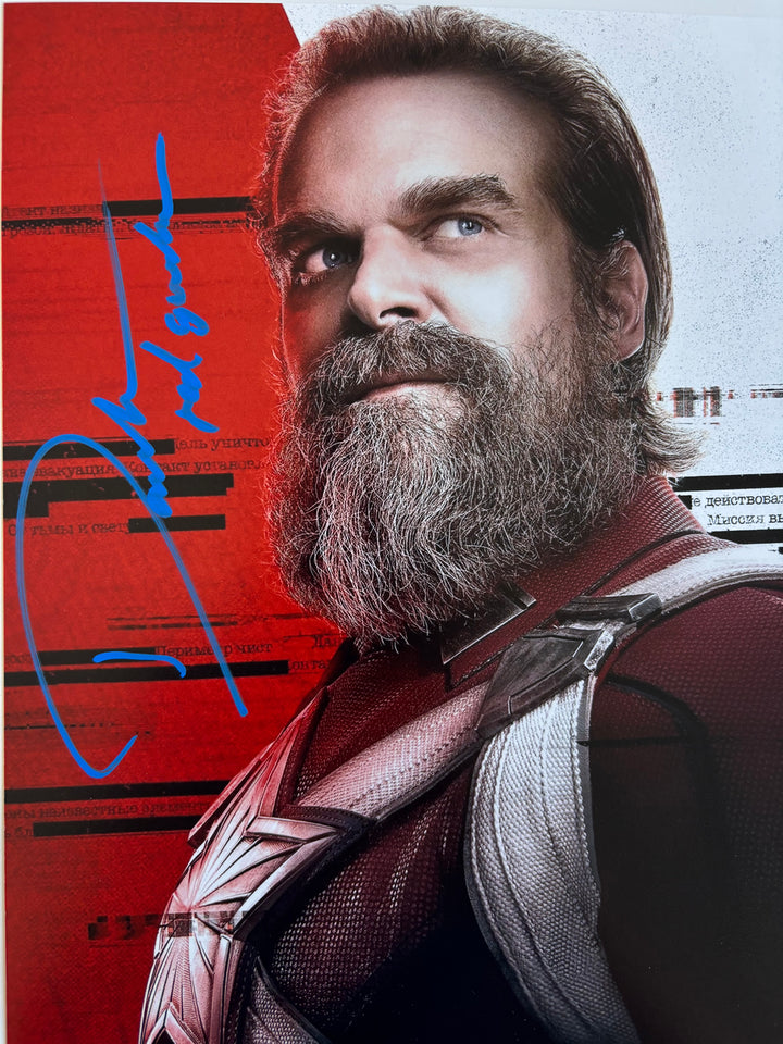 David Harbour signed Autograph 8x10 Stranger Things, Hellboy, Marvel