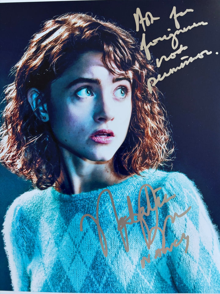 Natalia Dyer signed Autograph 8x10 Stranger Things