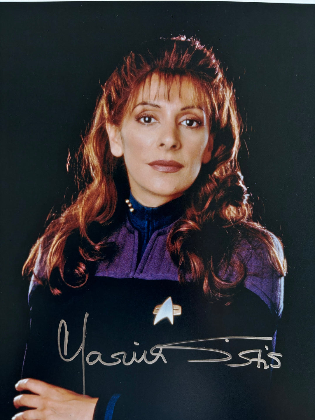 Marina Sirtis signed Autograph 8x10 Star Trek