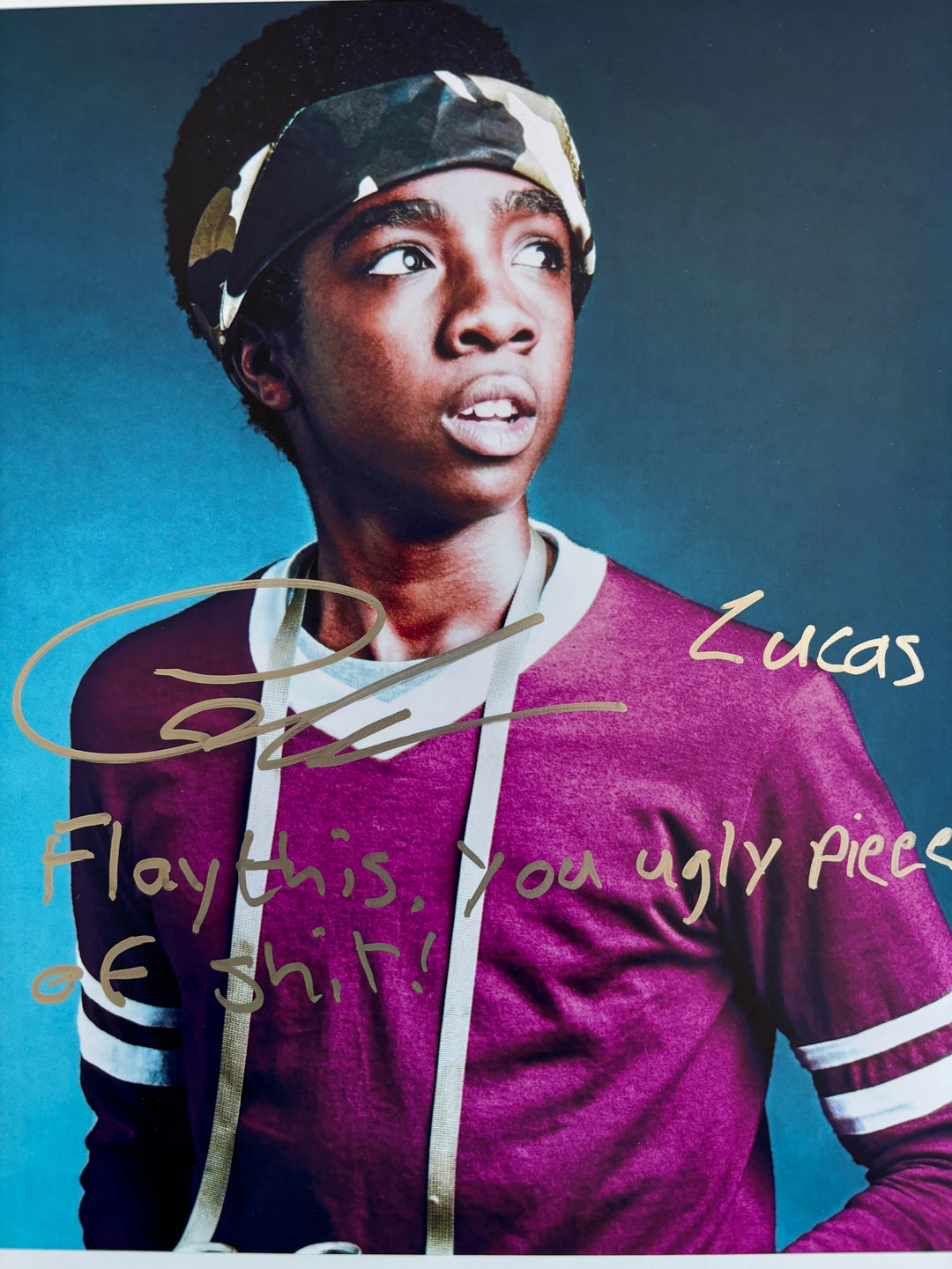 Caleb McLaughlin signed Autograph 8x10 Stranger Things
