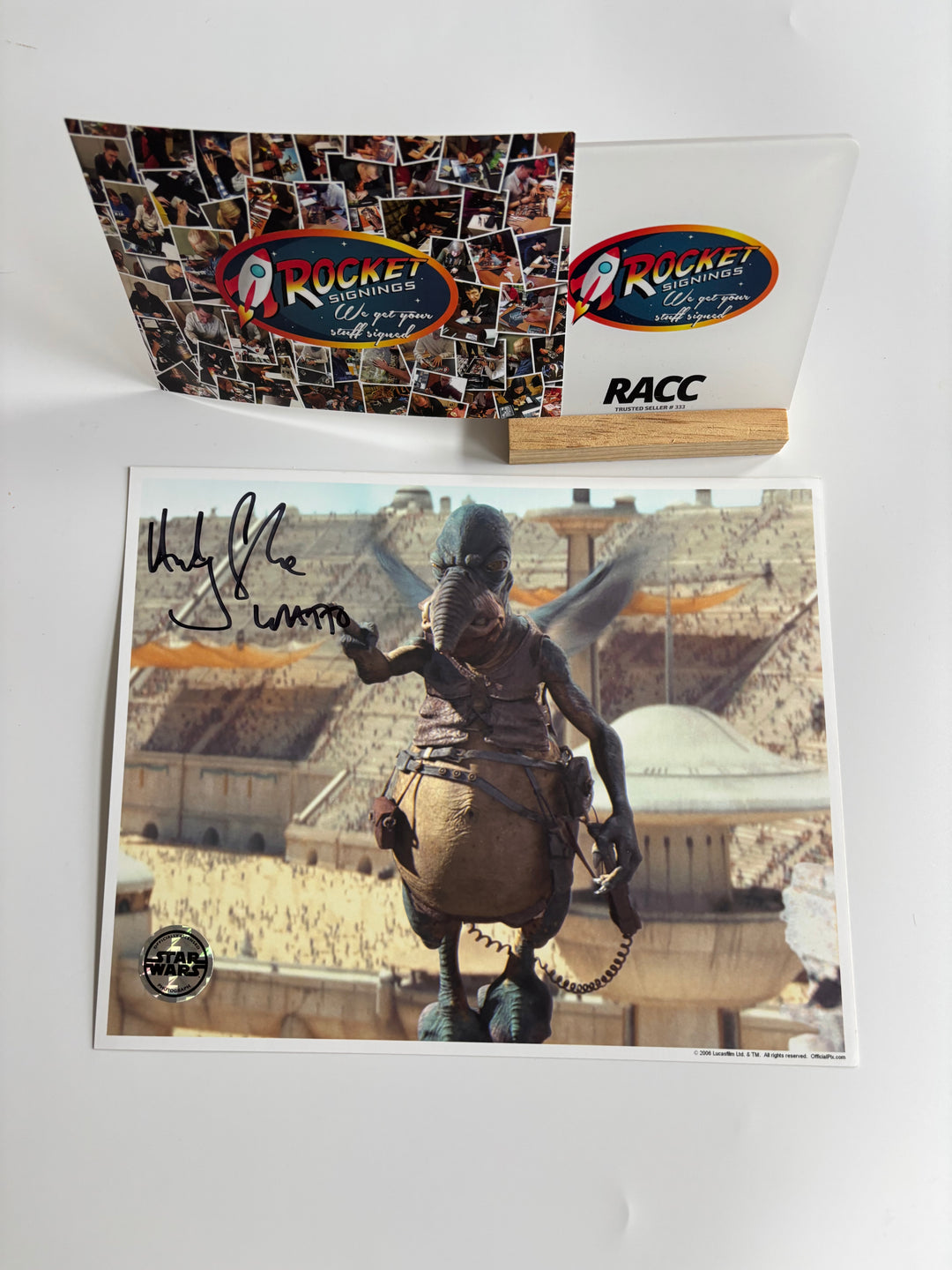 Andy Secombe signed Autograph 8x10 Star Wars