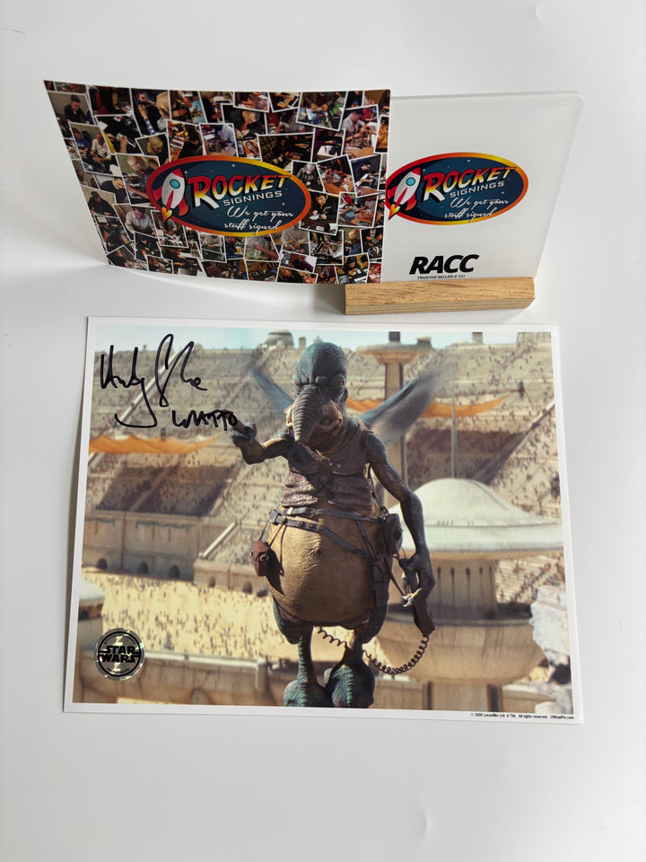 Andy Secombe signed Autograph 8x10 Star Wars