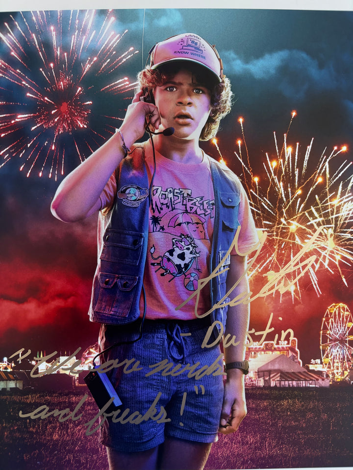 Gaten Matarazzo signed Autograph 8x10 Stranger Things