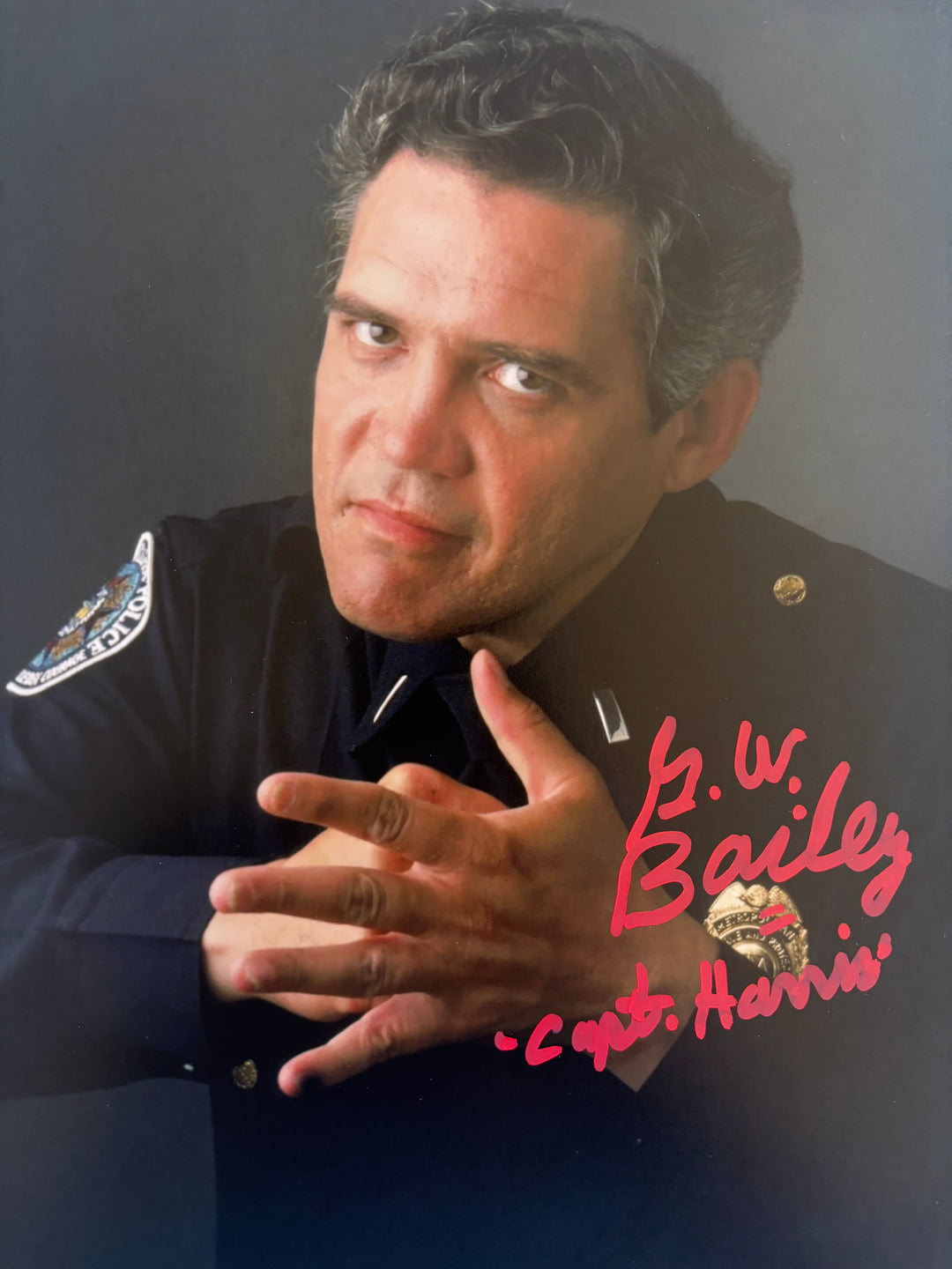 G. W. Bailey signed Autograph 8x10 Police Academy