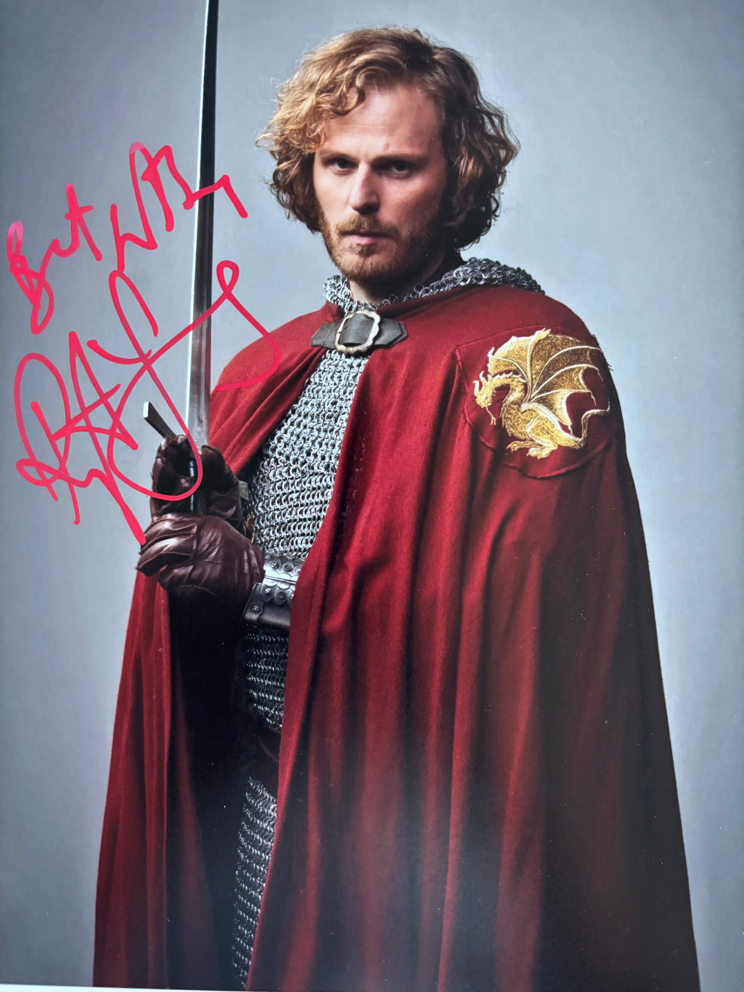 Rupert Young signed Autograph 8x10 Merlin, Bridgerton