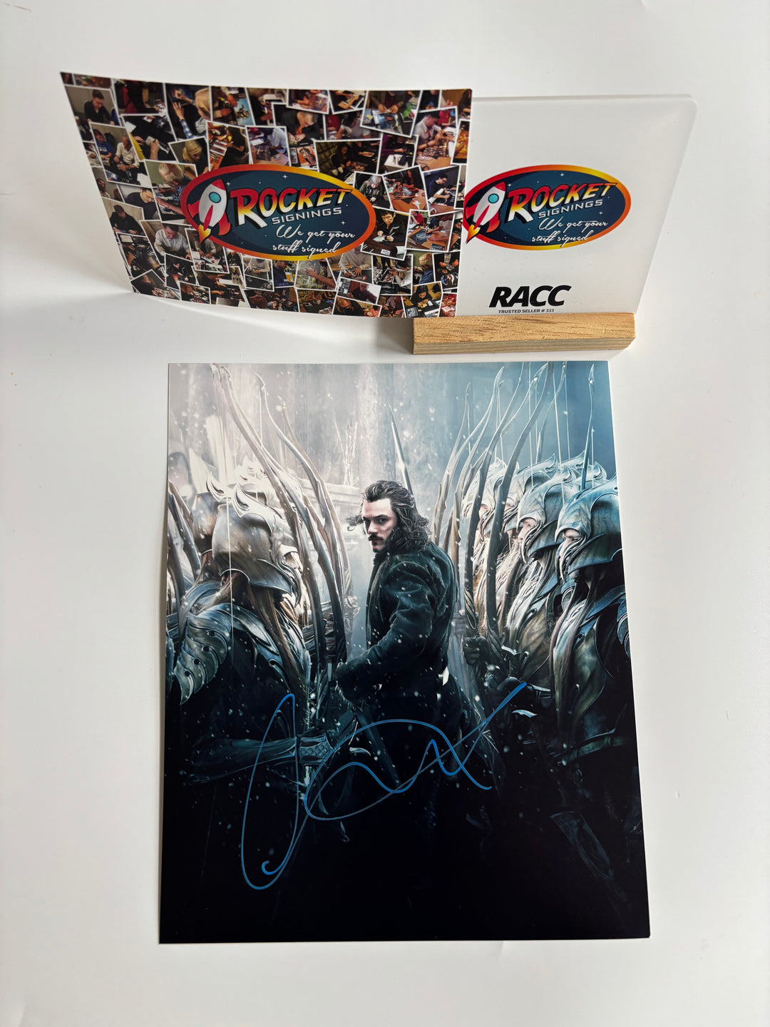 Luke Evans signed Autograph 8x10 Hobbit