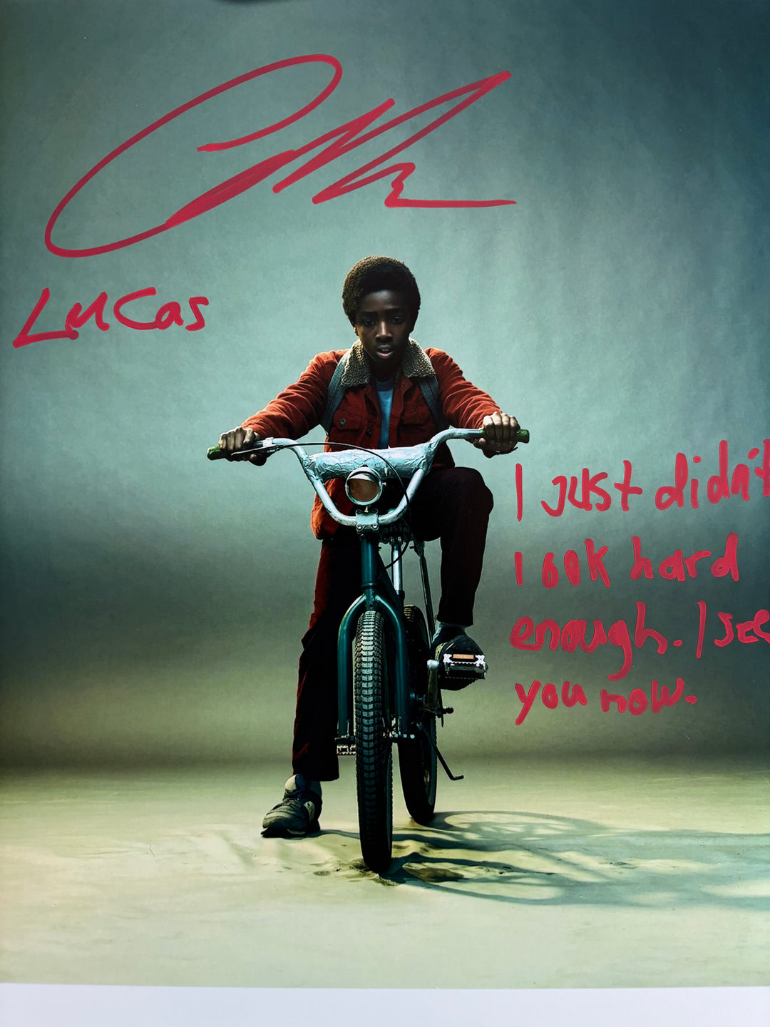 Caleb McLaughlin signed Autograph 8x10 Stranger Things