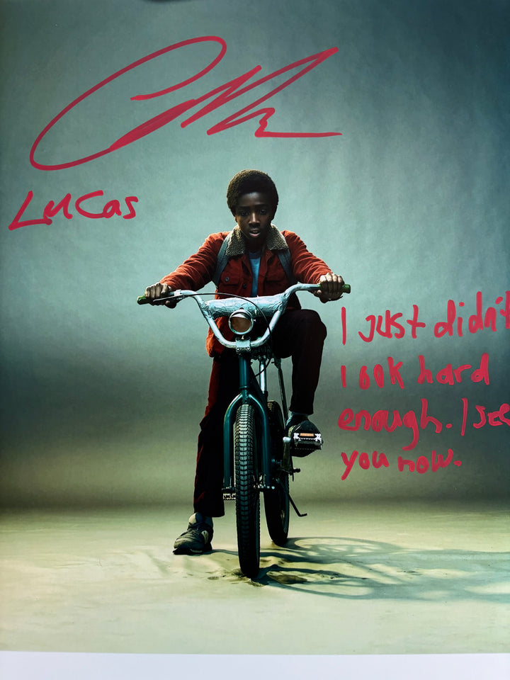 Caleb McLaughlin signed Autograph 8x10 Stranger Things